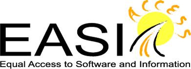 EASI: Equal Access to Software and Information Banner