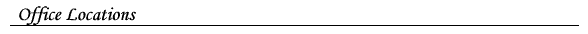 This is a banner image that says, "Office Locations"