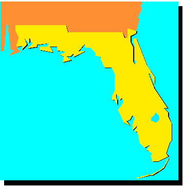 florida map for kids. back to the U.S. map back to