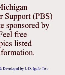 Michigan Positive Behavior Support (PBS) Network