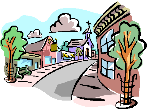 picture of a small town main street setting